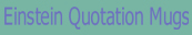 Einstein Quotation Cups